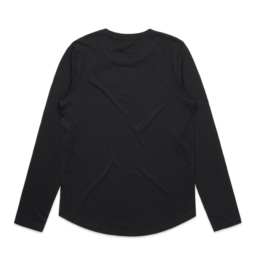 Women's Maple Curve Long Sleeve Tee | Arena Custom Blanks